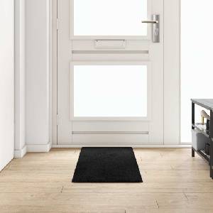 vidaXL Килим пътека Черно 50 x 150 cm 100% Полипропиленов Тапициран (42011400)