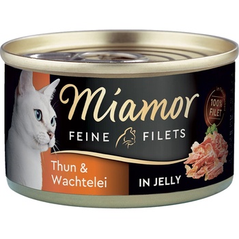 Miamor Feine Filets tuňák & křepelčí vejce jelly 100 g