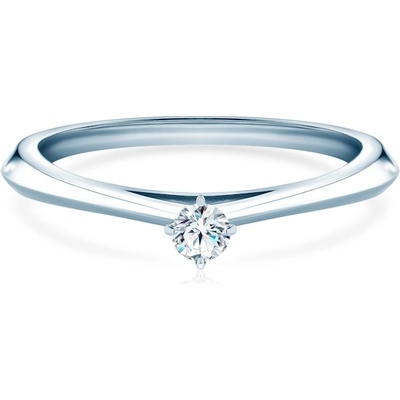 SAVICKI Годежен пръстен The Light: бяло злато, лабораторен диамант