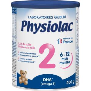 Physiolac Адаптирано мляко за кърмачета Physiolac - 2, 6-12 м, 400 g (10057131) - baby