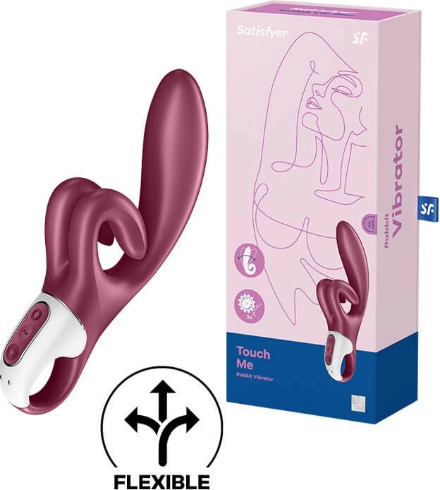 Satisfyer Rabbit vibrtor Touch Me erven silikonov vibrtor na G bod a  klitoris od 949 K - Heureka.cz