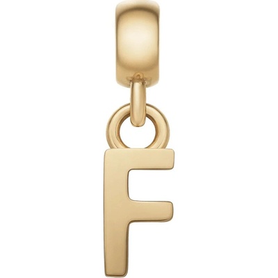 Daniel Wellington Pozlacený přívěsek písmeno "F" Charms DW00400489
