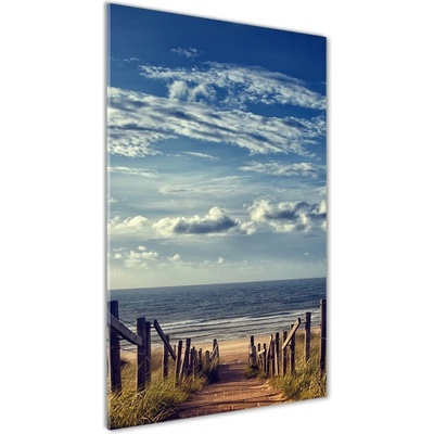 Vertikálny foto obraz fotografie na skle Chodník na pláž 50x100 cm