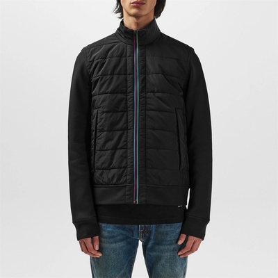 PS Paul Smith Яке PS Paul Smith Men's Sports Stripe Mixed Media Hybrid Jacket - Black 79