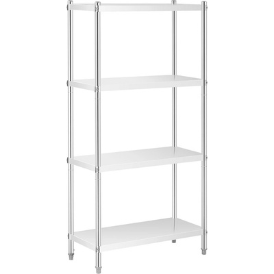 Royal Catering Nerezový regál - 90 x 40 x 180 cm - 200 kg RCER-9040