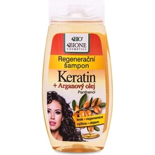 BC Bione regeneračný šampón Keratin & Panthenol Arganový olej 260 ml