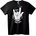 NOONEBRAND Тениска Хеви Метъл Рок Ръка - 3XL, Black