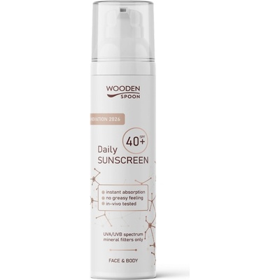 Wooden Spoon Минерална слънцезащитна емулсия, SPF40, 100 ml