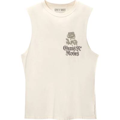 Pull&Bear Тениска 'GUNS´N ROSES' бяло, размер M