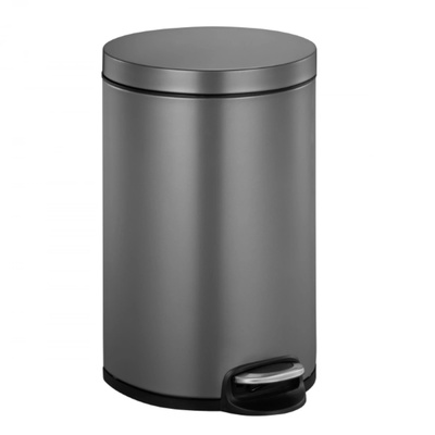 EKO-Europe EKO Кош за отпадъци с педал SERENE - графит - 20 л (EKO 921520 - Platinum)