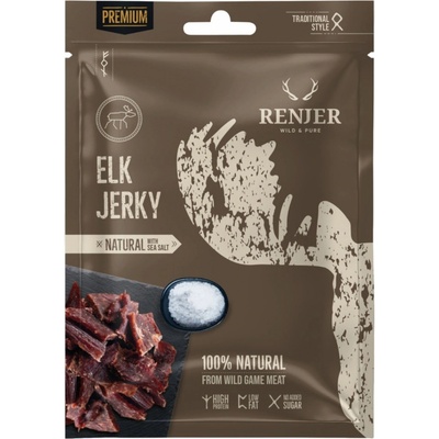 Renjer Sušené losí maso Traditional Nordic Elk Jerky Sea Salt 25 g
