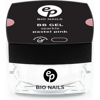 BIO nails BB Fiber SPARKLE PASTEL PINK jednofázový hypoalergenní gel 15 ml