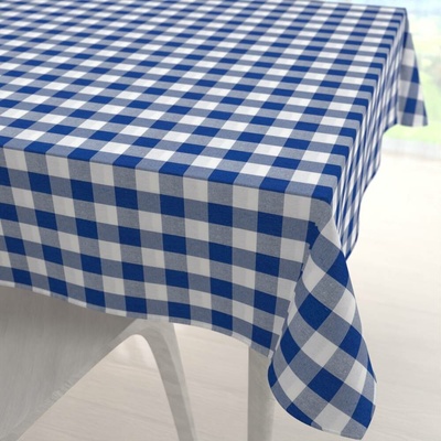 Biante ubrus Rebeka RE-007 Modro-bílá kostka velká 90x90 cm