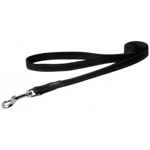 Rogz Classic Lead XL - Светлоотразителен повод за кучета 2.5 см. /1.2 метра черен