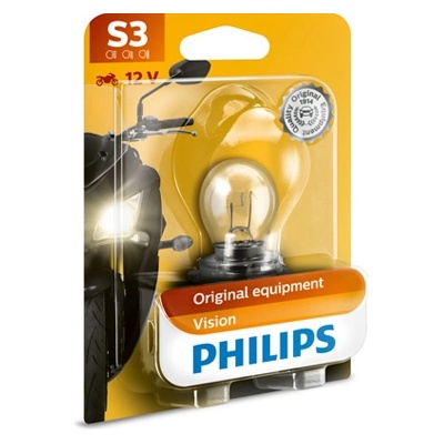 Philips Крушка, фар за дълги светлини philips s3, 12v, 15w, 1 бр