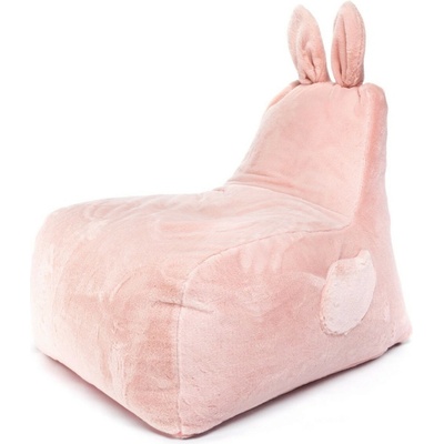 Intermedic SK sedací vak Bunny L Lapit 300 L detský vak s uškami plyšový 91 ružový