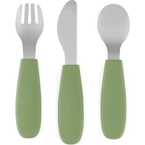 Petite&Mars Take&Match Stainless Steel Cutlery Set прибор за деца Sweet Pea 12m+ 3 бр