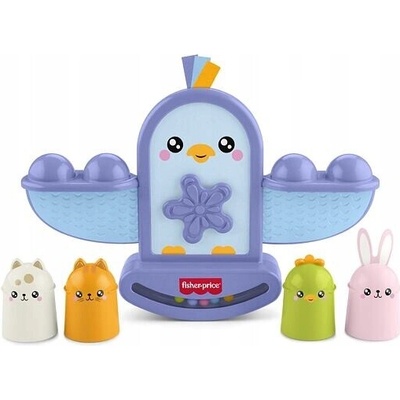Fisher-Price Ptáček Vkládačka-rovnáček 6m+ senzorická hračka JLG00