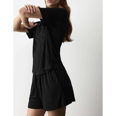 Marks & Spencer Пижамни шорти с декоративни копчета Marks & Spencer черен Marks & Spencer | Cheren | ЖЕНИ | S
