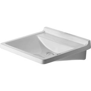 Duravit Starck 3 - Меден умивалник, 60х55 см, без отвор за смесител, бял 0312600000 (0312600000)