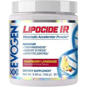 Evogen Nutrition Lipocide IR | Metabolic Accelerator Powder [168 грама] Малинова лимонада