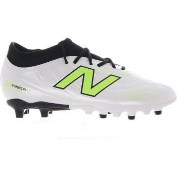 New Balance Юношески футболни бутонки New Balance Tekela Academy Juniors Firm Ground Football Boots - White/Green