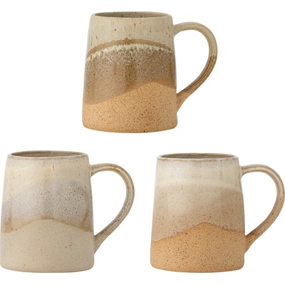 Bloomingville Чаши Soleia 390 мл кафяви 3 бр (82061979)