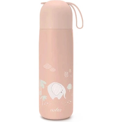 Nuvita Termoska se silikonovým držákem English Rose slon 400 ml