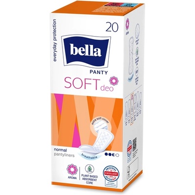Bella Panty Soft Ежедневни дамски превръзки Deo, 20 броя