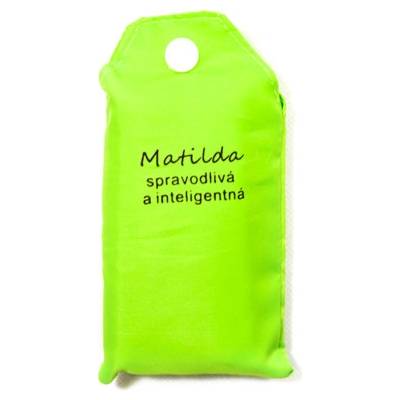 Nákupná taška s menom MATILDA - spravodlivá a inteligentná, Tmavomodrá
