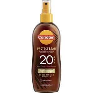 Carroten , слънцезащитно олио Protect & Tan Suncare Oil Spray SPF 20, 150 мл