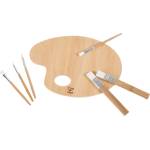 HaPe International Творчески комплект Hape International - Палитра и четки, 7 части (H2013) - ozone