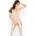 PASSION Bodystocking BS017 white, biela