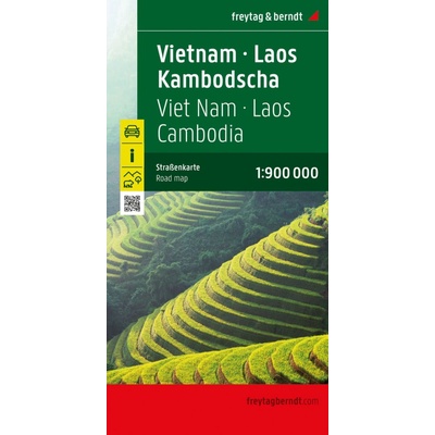 Automapa Vietnam Laos Kambodža