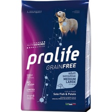 Prolife Dog Grain Free Sensitive Adult Medium/Large Sole Fish & Potatoes 2 x 10 kg