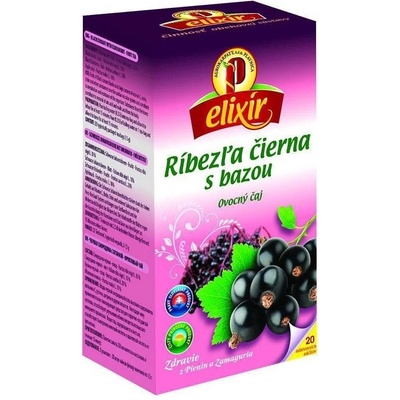 Agrokarpaty elixír ríbezľa s bazou bylinný čaj 20 x 1,5 g