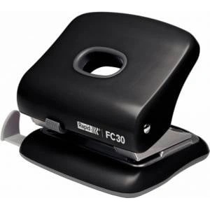 Rapid FC30 Rapid punch, 5 years warranty, black, 30 sheets