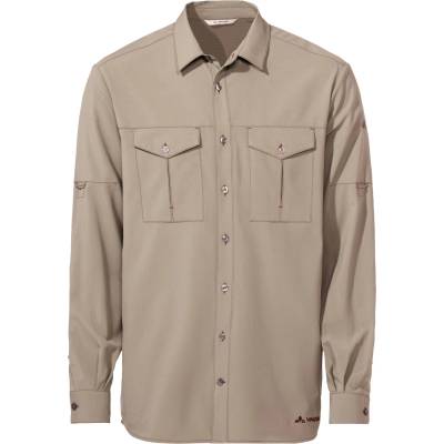 Vaude Мъжка риза с копчета Vaude Rosemoor L/S Shirt II Shirt - Linen Uni - размер 3XL (033-1528-0916)