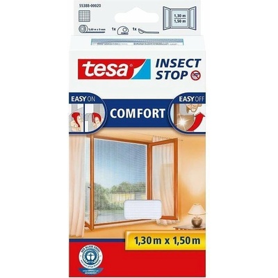 TESA 55388 Síť proti hmyzu 130x150 cm COMFORT, bílá