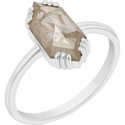Eppi Prsteň s hexagon salt and pepper diamantom Sarai R43213