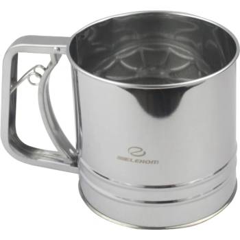 Elekom Висококачествено сито за брашно ЕК-4471 от неръждаема стомана, размер l, 12, 5 см диаметър (ek-4471)