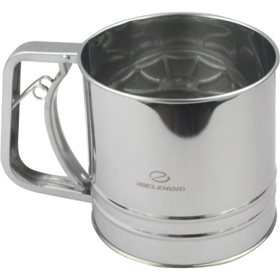 Elekom Висококачествено сито за брашно ЕК-4471 от неръждаема стомана, размер l, 12, 5 см диаметър (ek-4471)