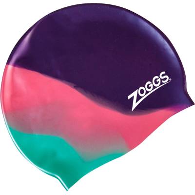 Zoggs Детска шапка за плуване Zoggs Kid's Silicone Cap Multi Colour Swim cap - Purple / Aqua - размер One Size (581-0197-0311)