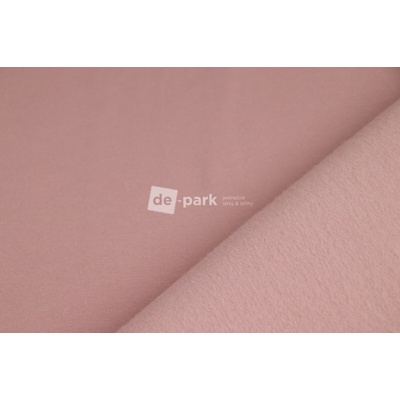 de-park Počesaná teplákovina - světlejší starorůžová - 371 - 1 ks - 0,9 m