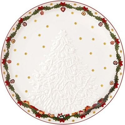 Villeroy & Boch Toy's Fantasy nízka misa s reliéfom stromčeka 26 cm