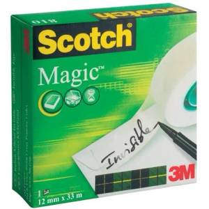 3M Самозалепваща лента, 12 мм x 33 м, 3M SCOTCH "Magic Tape 810" 7100054153 (7100054153)
