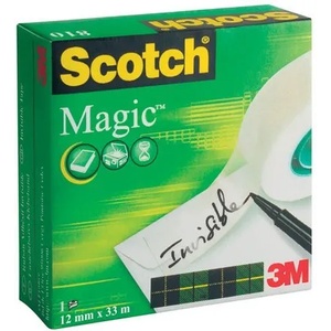 3M Самозалепваща лента, 12 мм x 33 м, 3M SCOTCH "Magic Tape 810" 7100054153 (7100054153)