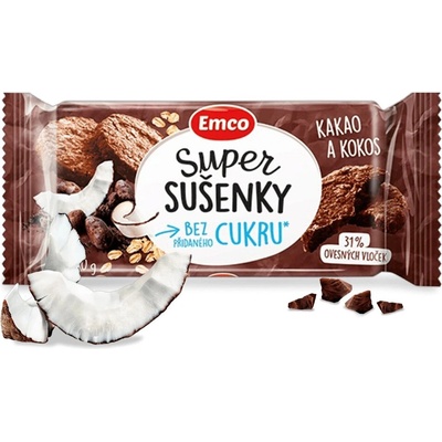 Emco Super sušienky Kakao a kokos 60 g