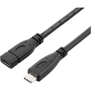 PremiumCord Кабел USB 3.2 Gen2, удължител, C - C, M/F, 1, 5 м, черен KU31MFA015 (KU31MFA015)