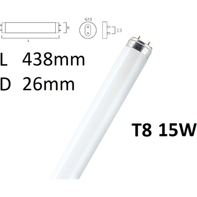Narva BEL Žiarivka 15W BIO VITAL denná biela 26x438mm